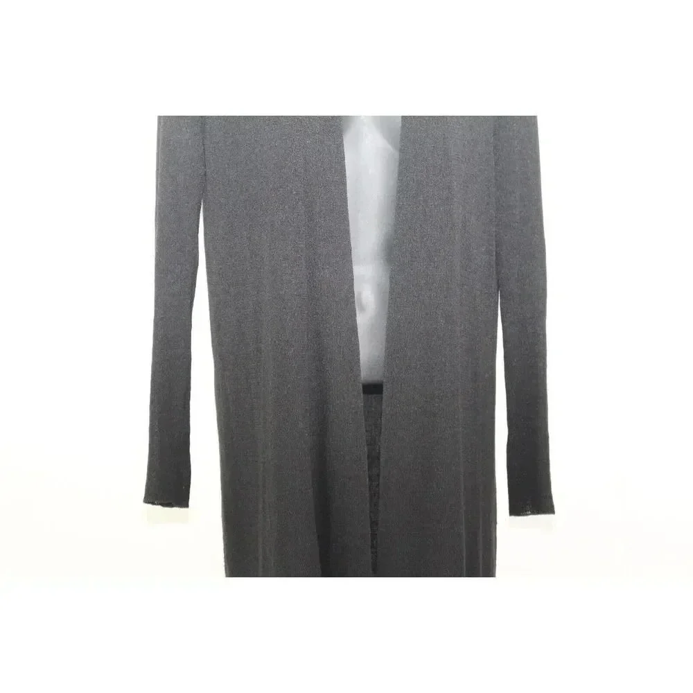 Eileen Fisher Black Open Front Knit Cardigan Size XS Womens - Picture 3 of 9